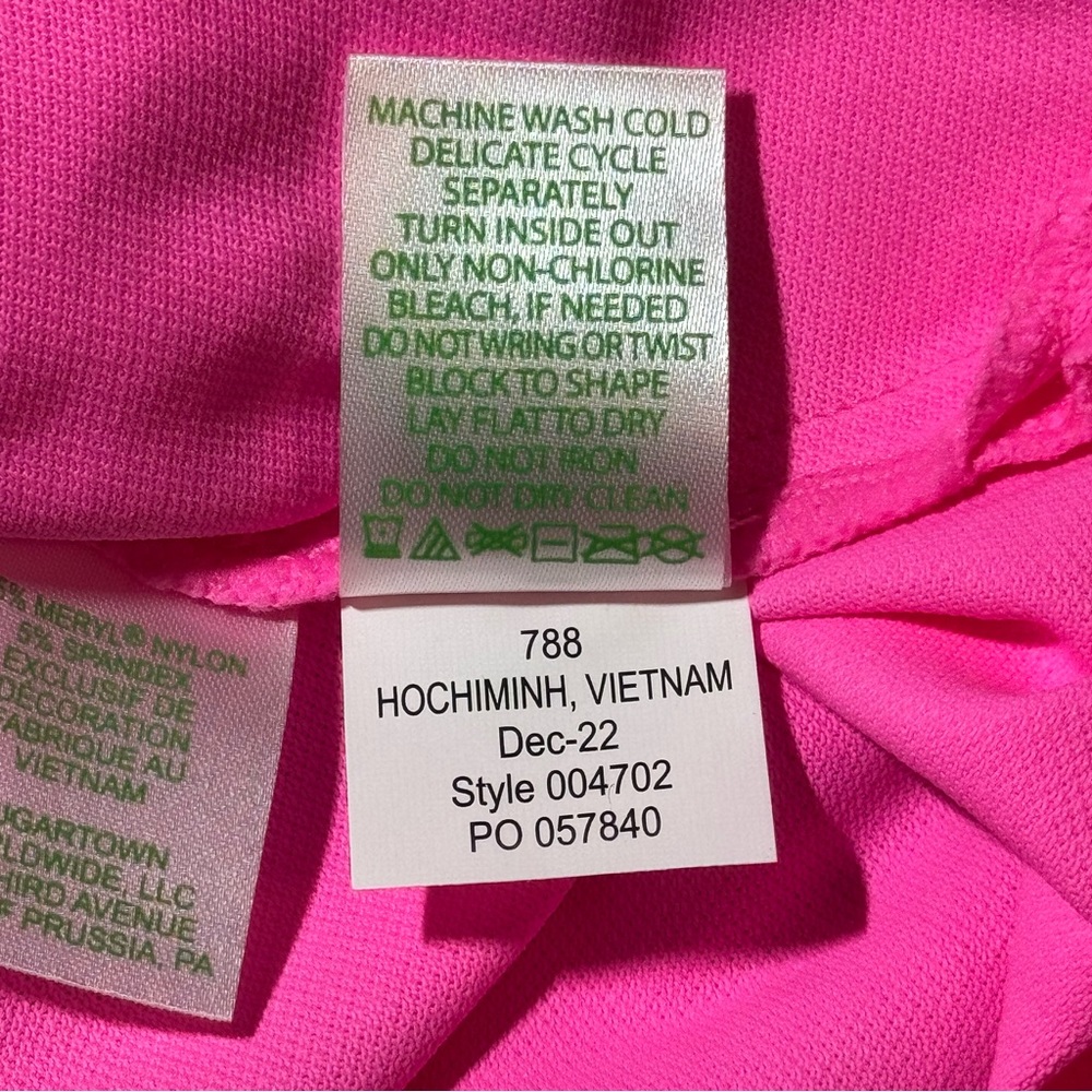 Lilly Pulitzer Luxletic Frida Ruffle Top UPF50+ Women’s size XL Pink Athleisure - Picture 9 of 10